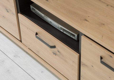Meble Forte TRONDHEIM TDHT132-C773 Szafka RTV Dąb Artisan/Dąb czarny Meble Forte TRONDHEIM TDHT132-C773 Szafka RTV Dąb Artisan/Dąb czarny