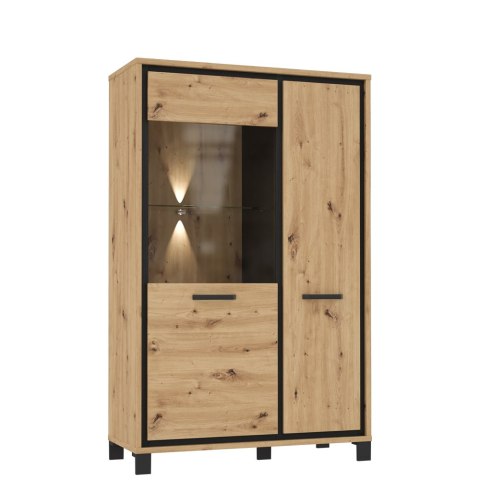 Meble Forte TRONDHEIM TDHV622L-C773 Witryna L Dąb Artisan/Dąb czarny Meble Forte TRONDHEIM TDHV622L-C773 Witryna L Dąb Artisan/Dąb czarny