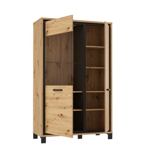 Meble Forte TRONDHEIM TDHV622L-C773 Witryna L Dąb Artisan/Dąb czarny Meble Forte TRONDHEIM TDHV622L-C773 Witryna L Dąb Artisan/Dąb czarny