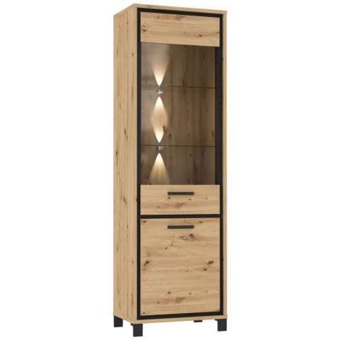 Meble Forte TRONDHEIM TDHV712-C773 Witryna L/P Dąb Artisan/Dąb czarny Meble Forte TRONDHEIM TDHV712-C773 Witryna L/P Dąb Artisan/Dąb czarny
