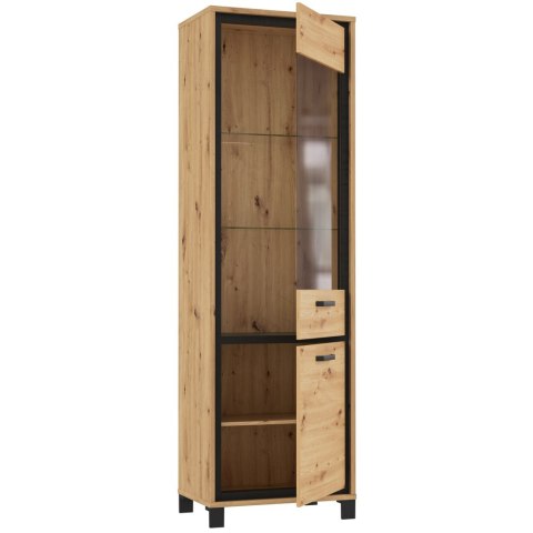 Meble Forte TRONDHEIM TDHV712-C773 Witryna L/P Dąb Artisan/Dąb czarny Meble Forte TRONDHEIM TDHV712-C773 Witryna L/P Dąb Artisan/Dąb czarny
