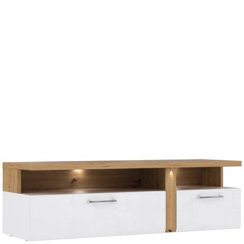 Meble Forte TULUZA TUZT121B-C843 Szafka RTV Biały/Dąb Artisan Meble Forte TULUZA TUZT121B-C843 Szafka RTV Biały/Dąb Artisan