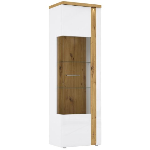 Meble Forte TULUZA TUZV811RB-C843 Witryna P Biały/Dąb Artisan Meble Forte TULUZA TUZV811RB-C843 Witryna P Biały/Dąb Artisan