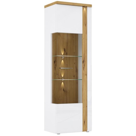 Meble Forte TULUZA TUZV811RB-C843 Witryna P Biały/Dąb Artisan Meble Forte TULUZA TUZV811RB-C843 Witryna P Biały/Dąb Artisan