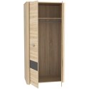 Meble Forte YOOP YPS82-Q41 Szafa ubraniowa dwudrzwiowa Dąb sonoma/Szary Meble Forte YOOP YPS82-Q41 Szafa ubraniowa dwudrzwiowa Dąb sonoma/Szary