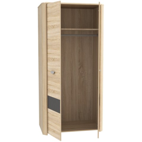 Meble Forte YOOP YPS82-Q41 Szafa ubraniowa dwudrzwiowa Dąb sonoma/Szary Meble Forte YOOP YPS82-Q41 Szafa ubraniowa dwudrzwiowa Dąb sonoma/Szary