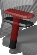 Fotel obrotowy GN-301 SZARY - krzesło biurowe do biurka - TILT, ZAGŁÓWEK