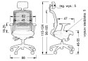 Fotel obrotowy GN-301/ALU CZARNY - krzesło biurowe do biurka - TILT, ZAGŁÓWEK Fotel obrotowy GN-301/ALU CZARNY - krzesło biurowe do biurka - TILT, ZAGŁÓWEK