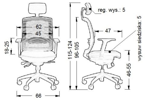 Fotel obrotowy GN-301/ALU CZARNY - krzesło biurowe do biurka - TILT, ZAGŁÓWEK Fotel obrotowy GN-301/ALU CZARNY - krzesło biurowe do biurka - TILT, ZAGŁÓWEK