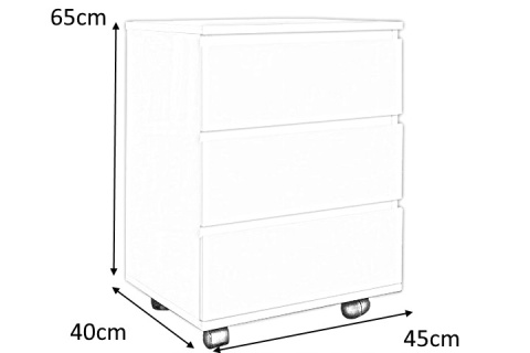 INVICTA Kontenerek pod biurko DEAL - biały INVICTA Kontenerek pod biurko DEAL - biały