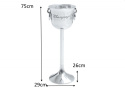 Invicta Interior INVICTA CHAMPAGNE 75 cm chłodziarka do szampana - aluminium Invicta Interior INVICTA CHAMPAGNE 75 cm chłodziarka do szampana - aluminium