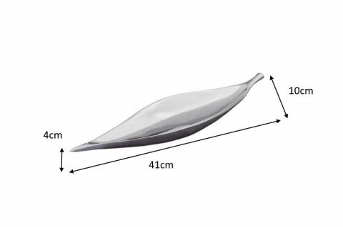 PATERA MISA LEAF 41 cm Invicta Interior INVICTA - METAL SREBRNY WYKONANA RĘCZNIE PATERA MISA LEAF 41 cm Invicta Interior INVICTA - METAL SREBRNY WYKONANA RĘCZNIE