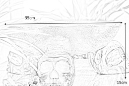 Invicta Interior INVICTA misa SKULL srebrna