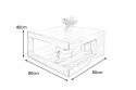 Invicta Interior INVICTA stolik GIANT L 80 cm sheesham - lite drewno palisander Invicta Interior INVICTA stolik GIANT L 80 cm sheesham - lite drewno palisander