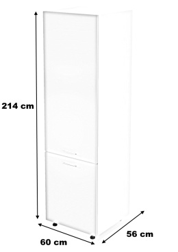 SZAFKA STOJĄCA KUCHENNA VENTO Halmar DL-60/214 SZAFKA DOLNA WYSOKA / front: BEŻOWY DO ZABUDOWY LODÓWKI