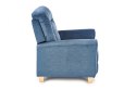 Halmar BARD fotel wypoczynkowy rozkładany Ciemny Niebieski