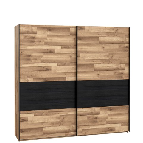 Meble Forte JAKOBINA RCQS92411-C795 Szafa ubraniowa Dąb klepkowy /Dąb czarny Meble Forte JAKOBINA RCQS92411-C795 Szafa ubraniowa Dąb klepkowy /Dąb czarny