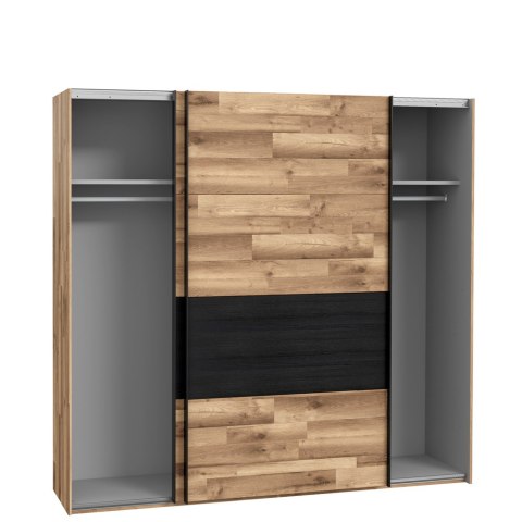 Meble Forte JAKOBINA RCQS92411-C795 Szafa ubraniowa Dąb klepkowy /Dąb czarny Meble Forte JAKOBINA RCQS92411-C795 Szafa ubraniowa Dąb klepkowy /Dąb czarny
