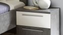 Meble Forte JULIETTA JLTK022-C286 Szafka nocna, Szary/Biały Meble Forte JULIETTA JLTK022-C286 Szafka nocna, Szary/Biały