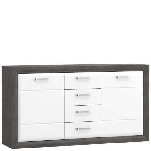 Meble Forte LENNOX NEW ENXK231-C275 Komoda Biały/Szary Meble Forte LENNOX NEW ENXK231-C275 Komoda Biały/Szary