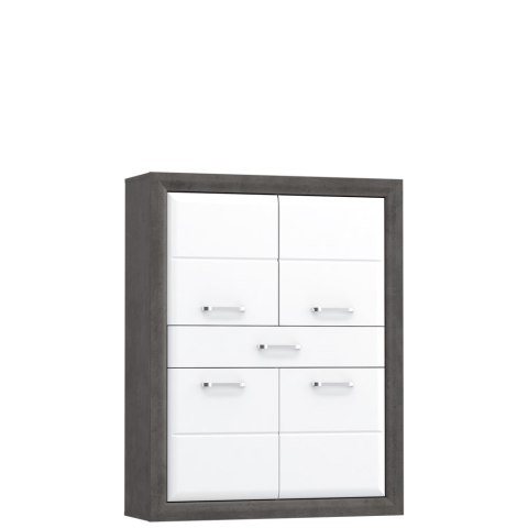 Meble Forte LENNOX NEW ENXK421-C275 Szafka Biały/Szary Meble Forte LENNOX NEW ENXK421-C275 Szafka Biały/Szary