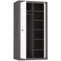 Meble Forte LENNOX NEW ENXS821-C275 Szafa ubraniowa Biały/Szary Meble Forte LENNOX NEW ENXS821-C275 Szafa ubraniowa Biały/Szary