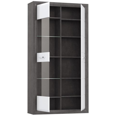 Meble Forte LENNOX NEW ENXV721L-C275 Witryna L Biały/Szary Meble Forte LENNOX NEW ENXV721L-C275 Witryna L Biały/Szary