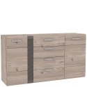 Meble Forte LOCARNO LCRK231-N92 Komoda półki szuflady Dąb/Szary Meble Forte LOCARNO LCRK231-N92 Komoda półki szuflady Dąb/Szary
