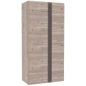 Meble Forte LOCARNO LCRS821-N92 Szafa ubraniowa Dąb/Szary Meble Forte LOCARNO LCRS821-N92 Szafa ubraniowa Dąb/Szary