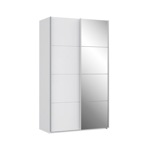 Meble Forte SAPPORO SPRS42412-C04 Szafa ubraniowa 2-drzwiowa, biała, drzwi przesuwne Meble Forte SAPPORO SPRS42412-C04 Szafa ubraniowa 2-drzwiowa, biała, drzwi przesuwne
