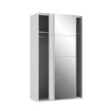 Meble Forte SAPPORO SPRS42412-C04 Szafa ubraniowa 2-drzwiowa, biała, drzwi przesuwne Meble Forte SAPPORO SPRS42412-C04 Szafa ubraniowa 2-drzwiowa, biała, drzwi przesuwne