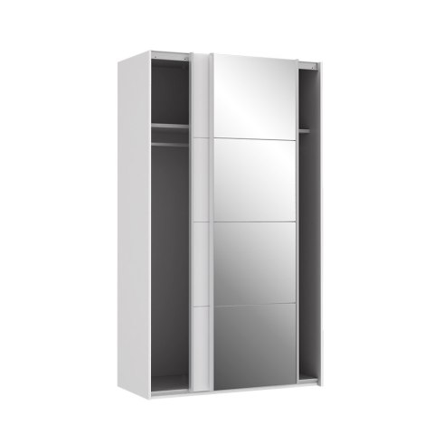 Meble Forte SAPPORO SPRS42412-C04 Szafa ubraniowa 2-drzwiowa, biała, drzwi przesuwne Meble Forte SAPPORO SPRS42412-C04 Szafa ubraniowa 2-drzwiowa, biała, drzwi przesuwne