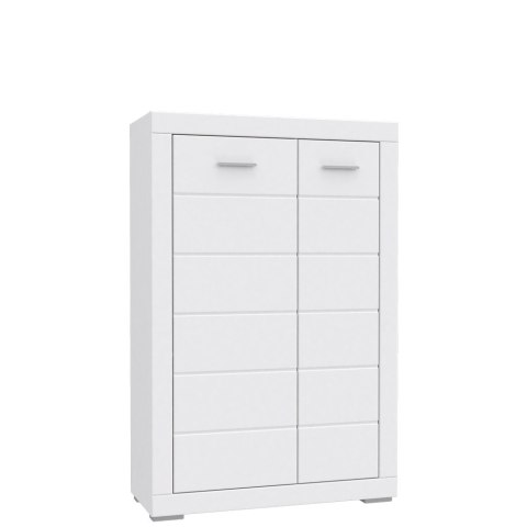 Meble Forte SNOW SNWK521-C50 Szafka stojąca z półkami Biały mat Meble Forte SNOW SNWK521-C50 Szafka stojąca z półkami Biały mat