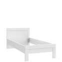 Meble Forte SNOW SNWL09-C50 Łóżko pojedyńcze młodzieżowe 90x200 cm Biały mat Meble Forte SNOW SNWL09-C50 Łóżko pojedyńcze młodzieżowe 90x200 cm Biały mat