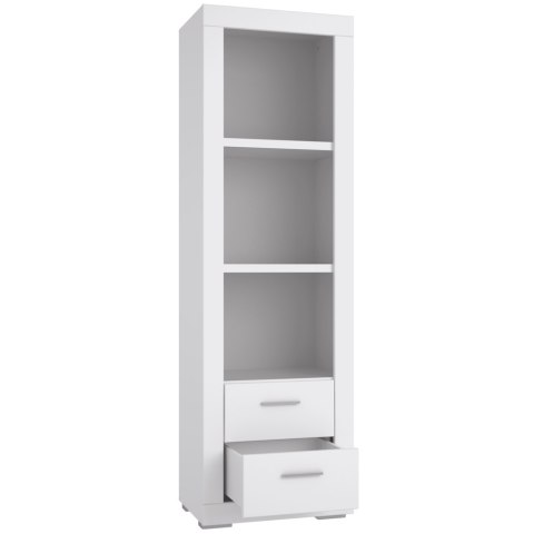Meble Forte SNOW SNWR72-C50 Regał półki szuflady Biały mat Meble Forte SNOW SNWR72-C50 Regał półki szuflady Biały mat