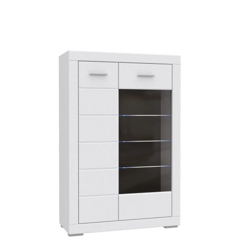 Meble Forte SNOW SNWV521-C50 Witryna Biały mat przeszklona Meble Forte SNOW SNWV521-C50 Witryna Biały mat przeszklona