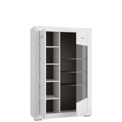 Meble Forte SNOW SNWV521-C50 Witryna Biały mat przeszklona Meble Forte SNOW SNWV521-C50 Witryna Biały mat przeszklona