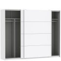 Meble Forte STARLET WHITE STPS124E1-C04 Szafa ubraniowa Biała Meble Forte STARLET WHITE STPS124E1-C04 Szafa ubraniowa Biała