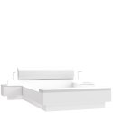 Meble Forte STARLET WHITE STWL163-V29 Łóżko z szafkami nocnymi Biały Meble Forte STARLET WHITE STWL163-V29 Łóżko z szafkami nocnymi Biały