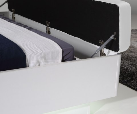 Meble Forte STARLET WHITE STWL163-V29 Łóżko z szafkami nocnymi Biały Meble Forte STARLET WHITE STWL163-V29 Łóżko z szafkami nocnymi Biały