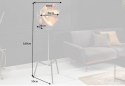 Invicta Interior INVICTA lampa podłogowa STUDIO czarno-złota - tkanina, podstawa metalowa Invicta Interior INVICTA lampa podłogowa STUDIO czarno-złota - tkanina, podstawa metalowa