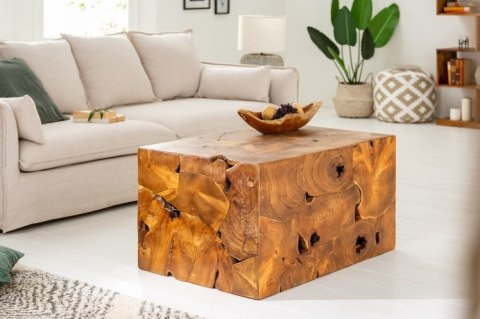 Invicta Interior INVICTA stolik kawowy SQUARE 90x60 cm - drewno tekowe Invicta Interior INVICTA stolik kawowy SQUARE 90x60 cm - drewno tekowe
