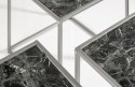 Invicta Interior INVICTA zestaw stolików ELEMENTS 3 czarne szkło - imitacja marmuru
