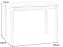 SIGNAL STÓŁ DIEGO I BIAŁY MAT 105X65 BLAT PŁYTA LAMINOWANA STELAŻ MDF SIGNAL STÓŁ DIEGO I BIAŁY MAT 105X65 BLAT PŁYTA LAMINOWANA STELAŻ MDF
