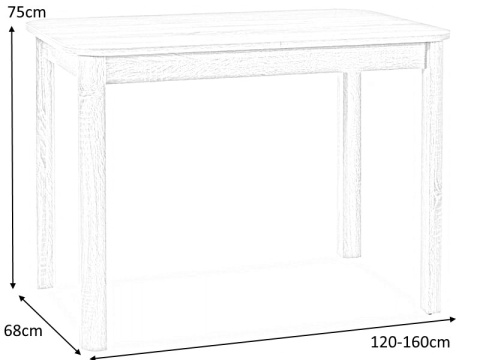 SIGNAL STÓŁ DIEGO II PŁYTA LAMINOWANA BIAŁY MAT 120(160)X68 STELAŻ MDF SIGNAL STÓŁ DIEGO II PŁYTA LAMINOWANA BIAŁY MAT 120(160)X68 STELAŻ MDF