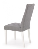 Halmar DIEGO krzesło do jadalni biały / tap. Inari 91(jasny szary)