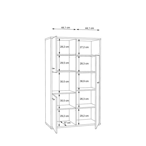 Meble Forte CHICORY CHRR621-M213 Szafka L/P Biały/Dąb Meble Forte CHICORY CHRR621-M213 Szafka L/P Biały/Dąb