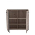 Meble Forte LOCARNO LCRK221-N92 Komoda z półkami Dąb/Szary Meble Forte LOCARNO LCRK221-N92 Komoda z półkami Dąb/Szary