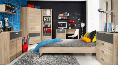 Meble Forte YOOP YPK02-Q41 Szafka nocna Dąb sonoma/Szary Meble Forte YOOP YPK02-Q41 Szafka nocna Dąb sonoma/Szary