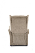 Halmar AGUSTIN fotel wypoczynkowy rozkładany Beżowy tkanina